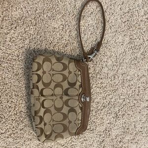 brown coach bag